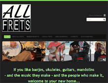 Tablet Screenshot of allfrets.com